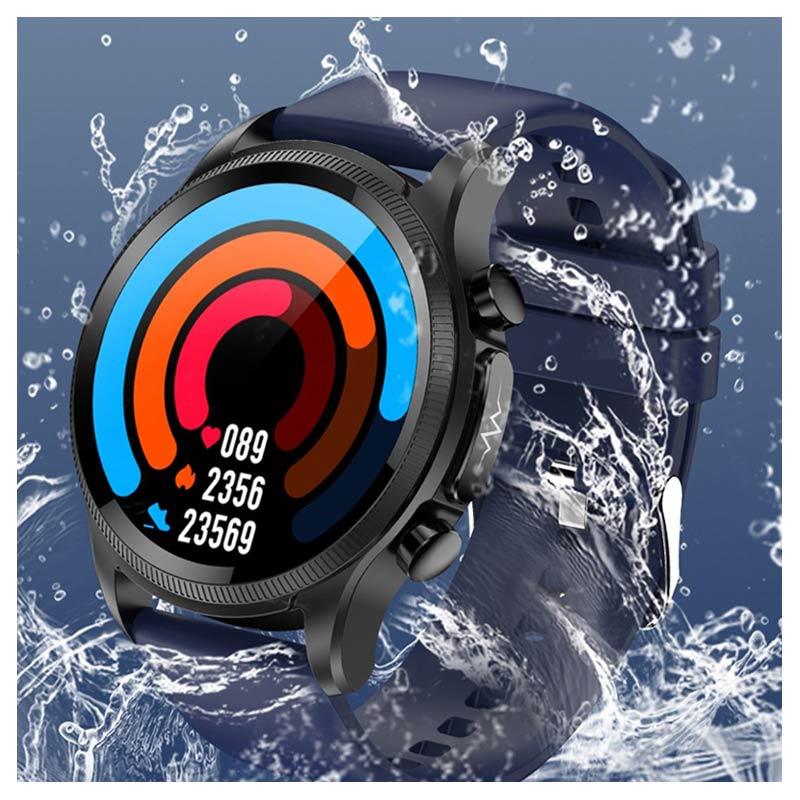 Smartwatch Deportivo Impermeable Con Ecg E Correa Tpu Azul