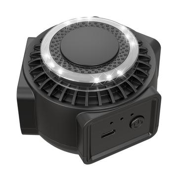 Ahuyentador ultrasónico de plagas de alta potencia de 360 grados con luz LED - Negro