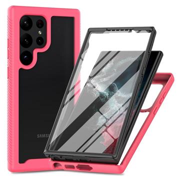 Carcasa de Protección 360 para Samsung Galaxy S23 Ultra 5G - Rosa / Claro