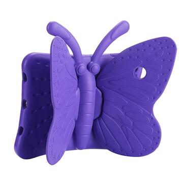 3D Butterfly Kids Shockproof EVA Kickstand Phone Case Funda para iPad Pro 9.7 / Air 2 / Air - Purple