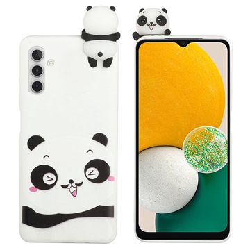 Carcasa de TPU 3D Cartoon para Samsung Galaxy A04s/A13 5G - Panda Blanco