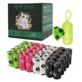 40 Rollos de Bolsas Desechables para Cacas de Perro con Dispensador - Colores Mixtos - 600 Unidades.