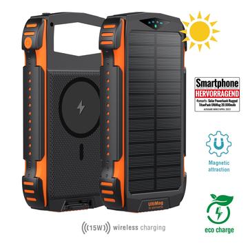 4smarts TitanPack UltiMag Rugged Solar Power Bank 20000mAh - Naranja / Negro