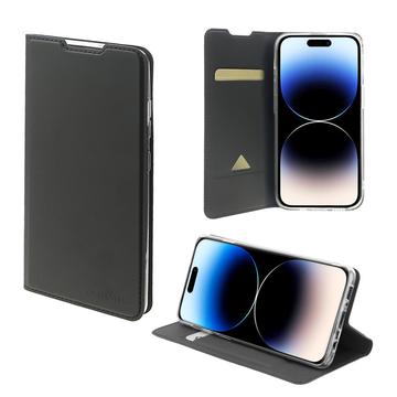 Funda 4smarts Urban Lite para iPhone 15 Pro - Estilo Cartera - Negro