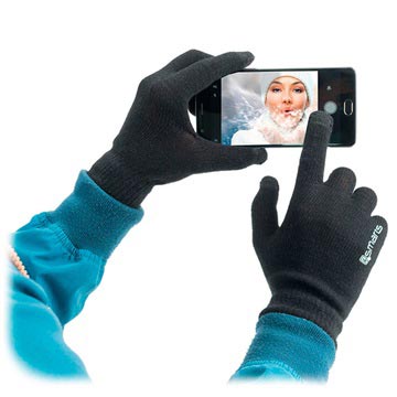 Guantes Invierno para Pantalla Táctil 4smarts - M/L - Negro