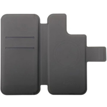 Funda Puro Folio para iPhone 12/12 Pro/13/14/15 - Compatible con MagSafe - Negro