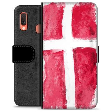 Funda abatible premium Samsung Galaxy A20e - Bandera danesa