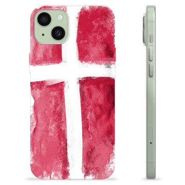 Funda TPU iPhone 15 Plus - Bandera de Dinamarca