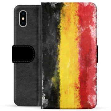 Funda Flip Premium iPhone X / iPhone XS - Bandera Alemana