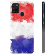 Funda TPU Samsung Galaxy A21s - Bandera de Francia