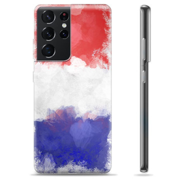 Funda TPU Samsung Galaxy S21 Ultra 5G - Bandera de Francia