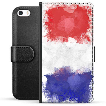 Funda Flip Premium iPhone 5/5S/SE - Bandera de Francia