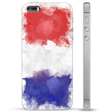 Funda híbrida iPhone 5/5S/SE - Bandera de Francia