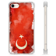 Funda híbrida iPhone 7/8/SE (2020)/SE (2022) - Bandera de Turquía