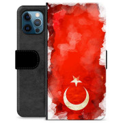 Funda Flip Premium iPhone 12 Pro - Bandera de Turquía