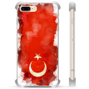 Funda híbrida iPhone 7 Plus / iPhone 8 Plus - Bandera de Turquía