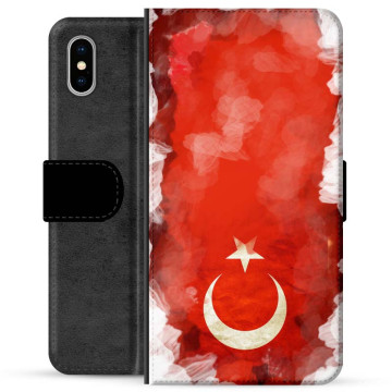 Funda Flip Premium iPhone X / iPhone XS - Bandera de Turquía