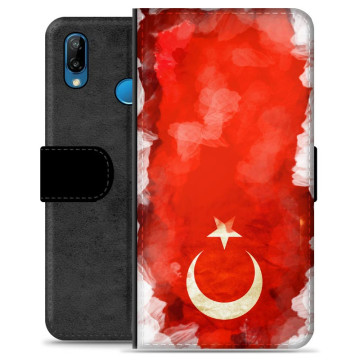 Funda Flip Premium Huawei P20 Lite - Bandera de Turquía