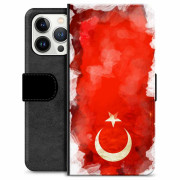 Funda iPhone 13 Pro Premium Flip Case - Bandera de Turquía