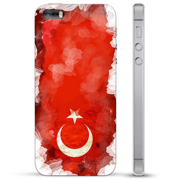 Funda híbrida iPhone 5/5S/SE - Bandera de Turquía