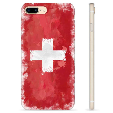 Funda TPU iPhone 7 Plus / iPhone 8 Plus - Swiss Flag