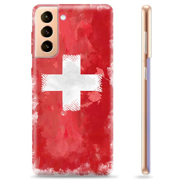 Funda TPU Samsung Galaxy S21+ 5G - Swiss Flag