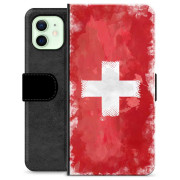 Funda Flip Premium iPhone 12 - Bandera Suiza