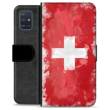 Funda Flip Premium Samsung Galaxy A51 - Bandera Suiza