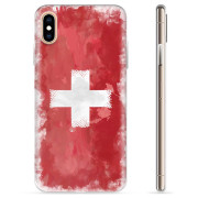 Funda TPU iPhone X / iPhone XS - Swiss Flag