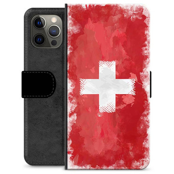 Funda Flip Premium iPhone 12 Pro Max - Bandera Suiza