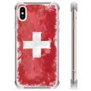 Funda híbrida para iPhone X / iPhone XS - Swiss Flag