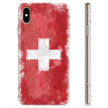 Funda TPU iPhone XS Max - Bandera Suiza