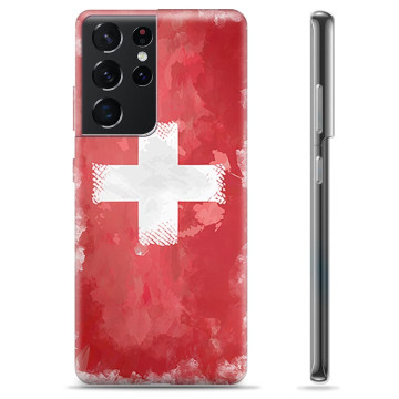 Funda TPU Samsung Galaxy S21 Ultra 5G - Swiss Flag