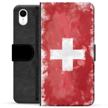 Funda Flip Premium iPhone XR - Bandera Suiza