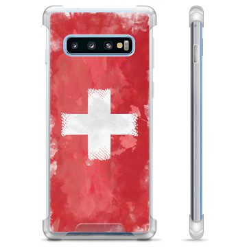 Funda híbrida Samsung Galaxy S10 - Bandera suiza