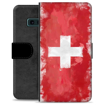 Funda Flip Premium Samsung Galaxy S10e - Bandera Suiza