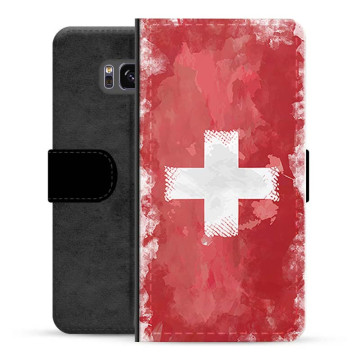 Funda abatible premium Samsung Galaxy S8 - Bandera de Suiza