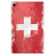 Funda TPU Samsung Galaxy Tab S6 Lite - Bandera de Suiza
