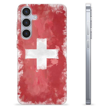 Funda TPU Samsung Galaxy S24+ - Bandera de Suiza