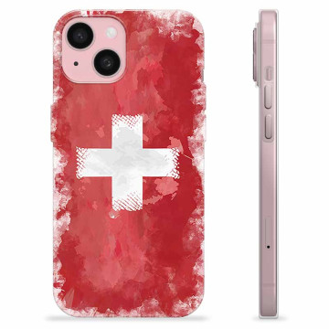 Funda TPU iPhone 15 - Bandera de Suiza