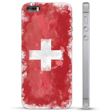 Funda híbrida iPhone 5/5S/SE - Swiss Flag