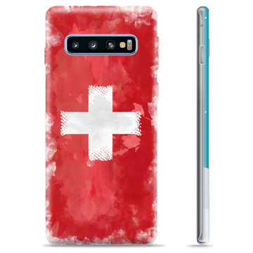 Funda TPU Samsung Galaxy S10 - Bandera de Suiza