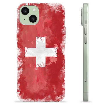 Funda TPU iPhone 15 Plus - Bandera de Suiza