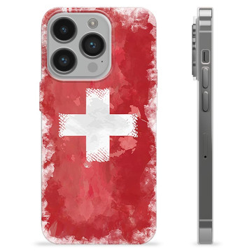 Funda TPU iPhone 14 Pro - Swiss Flag