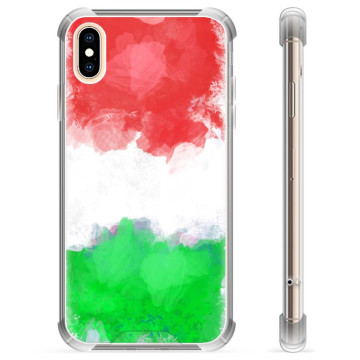 Funda híbrida para iPhone X / iPhone XS - Bandera de Italia