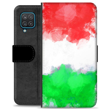 Funda Flip Samsung Galaxy A12 Premium - Bandera de Italia