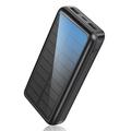 828P Solar Power Bank 30000mAh / Cargador portátil definitivo para emergencias al aire libre - Negro