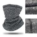 A01-WB Invierno al aire libre Ciclismo Mascarilla Esquí Bufanda de cuello Fleece Warm Neck Gaiter - Gris oscuro