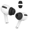 AHASTYLE PT99-2 1 Par Para Apple AirPods Pro 2 / AirPods Pro Silicone Ear Tips Bluetooth Earphone Ear Caps Cover, Talla M - Negro