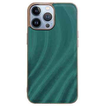 Carcasa de TPU Recubierta de Cuero con Soporte Pierre Cardin para iPhone XR